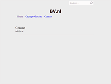 Tablet Screenshot of bv.nl